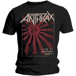 ANTHRAX UNISEX T-SHIRT: LIVE IN JAPAN - SMALL THRU 2XL