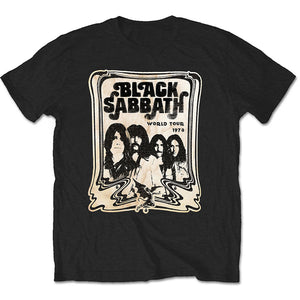 BLACK SABBATH UNISEX T-SHIRT: WORLD TOUR 1978