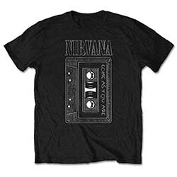 NIRVANA UNISEX T-SHIRT: AS YOU ARE TAPE