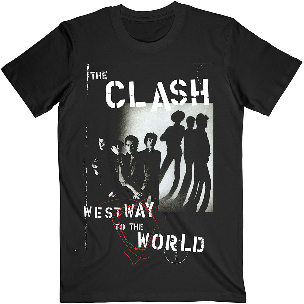 THE CLASH UNISEX T-SHIRT: WESTWAY TO THE WORLD/BRAND NEW - SMALL THRU 2XL